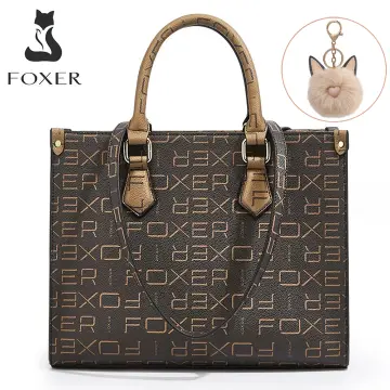 Foxer New 3 in 1 Crossbody Shoulder Monogram PVC Leather Bags