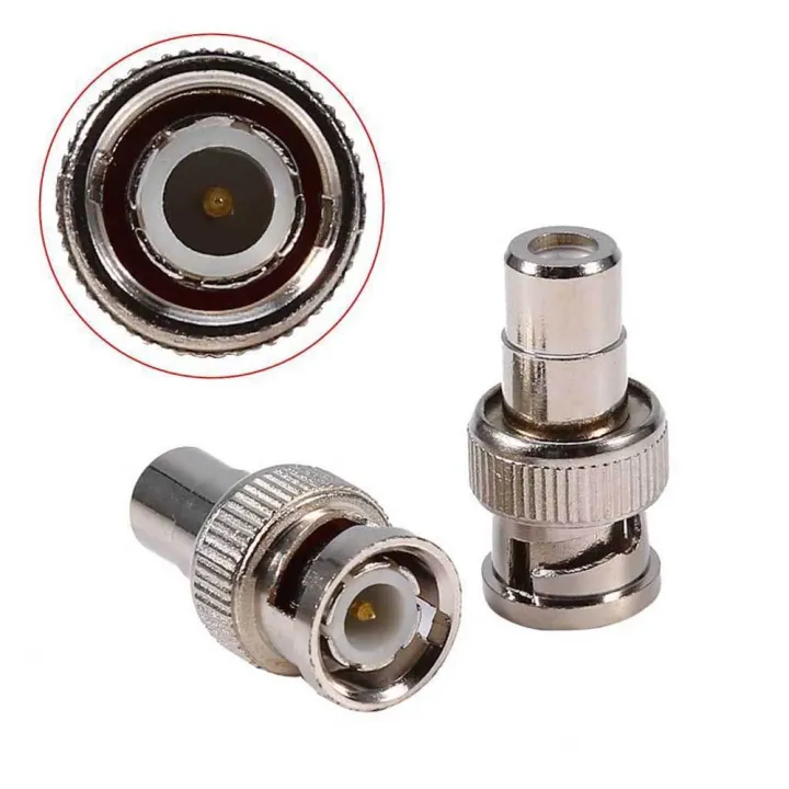 Hxpuzm Video Coaxial For Cctv Camera Bnc Male To Rca Female Convertor Coupler Adapter Connector 8454