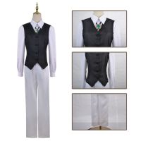 Dazai Osamu Cosplay Bungo Stray Dogs Kostum Costume Jaket Panjang Mantel Jas Dewasa Pria Anime Halloween Kostum Pakaian Natal