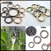 YIYI 5/10pcs 25/33/35mm ทริกเกอร์การกดแบบกลม ตะขอโลหะผสมสังกะสี กระเป๋า Carabiner กระเป๋าถือ คลิปหนีบสแน็ป หัวเข็มขัดโอริงสปริง หัวเข็มขัดกระเป๋า