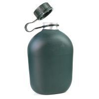 【CW】 1L Camouflage Bottle Outdoor Kettle Canteen with Shoulder Aluminum Camping Pot Flask