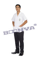 เสื้อกาวน์ ตัวสั้น แขนสั้น ปักกระทรวงสาธารณสุข  BOONYA