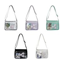 【CC】 JK Uniform Itabag College Students Transparent Messenger School Crossbody Shoulder