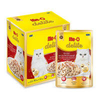 อาหารแมว มีโอ ดีไลท์ ชนิดเปียก อาหารเปียก  แบบซอง Me-O Delight Wet Cat Food  แบบซอง 12 ซอง