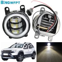 Daytime Running Light Aluminium For Dacia Duster 2010 2011 2012 2013 2014 2015 LED 12V H11 Fog Lights Fog Lamp Assembly