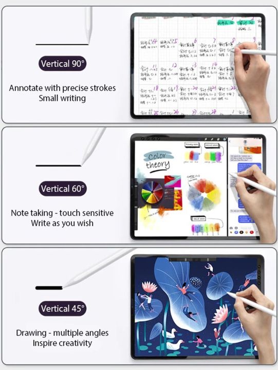 ส่วนลดวันหยุดปากกาปากกาชาร์จได้เร็ว13นาทีสำหรับ-ipad-ที่มีความเอียงตัวหนาปาล์มปฏิเสธแม่เหล็กแนบ-จอแสดงพลังงานดิจิตอล