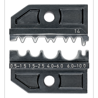 ดายย้ำ สำหรับหางปลาแบบหนีบ หางปลาแบบท่อ และหางปลาแบบกด  KNIPEX NO.97 49 14 (97 49 13) EXCHANGEABLE CRIMPING DIES