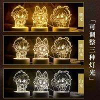 Nijisanji luxiem 3D Night Light mysta Ike VOX Shu Luca อะคริลิคไฟตกแต่งห้อง Kawaii โต๊ะเครื่องประดับอุปกรณ์เสริม