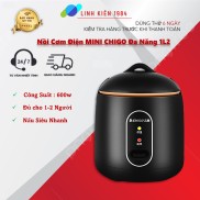 Nồi Cơm Điện Mini CHIGO 1,2L Đa Năng Nấu Hầm Súp Cháo Tráng Chống Dính