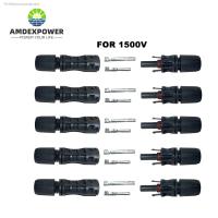 ♗ 5 Pairs PV Male Female MC 4 Connector 30A 1000V 1500V Solar Photovoltaic Connection Plug Waterproof 2.5/4/6mm2