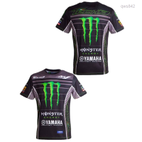 Moto (สต็อกเพียงพอ) เสื้อยืดแขนสั้นสำหรับรถจักรยานยนต์ Yamaha GPคุณภาพสูง size:S-5XL