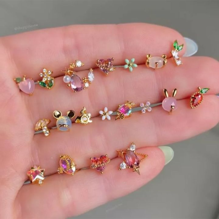 cc-female-carrot-mushrooms-stud-earrings-jellyfish-crab-earring-jewelry-gifts