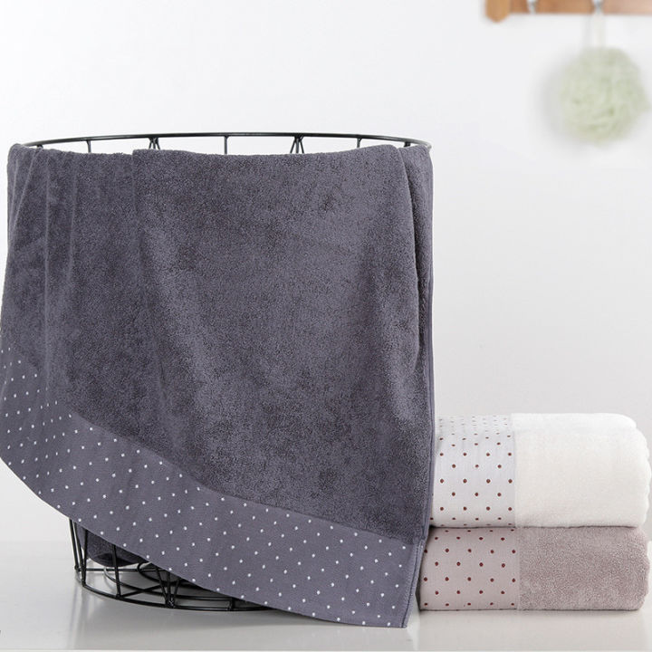 70x140cm-100-cotton-absorbent-dot-pattern-solid-color-soft-comfortable-men-women-bathroom-travel-bath-towel