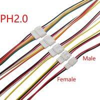 2/5/10 Pairs Micro Mini JST PH 2.0 2P 3P 4P 5P 6 Pin Male Female Plug Terminal Cable Connector 26AWG PH2.0MM Electrical Wire