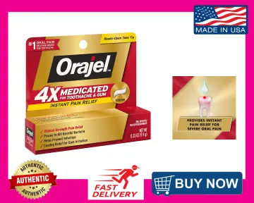 Orajel 4X Medicated For Toothache & Gum Gel