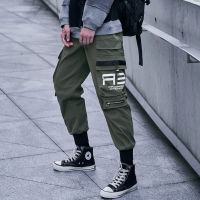 Hip Hop Cargo Pants Men Fashion Casual Harajuku Harem Trousers 2022 Mens Streetwear Jogger Tactical Sweatpant Black Multi-Pocket