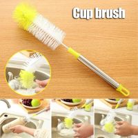 ◆ New Plastic Bottle Brush with Long Handle Bendable Portable Long Lasting Easy Operation Durable Resuable for Bottle Cup Brushes