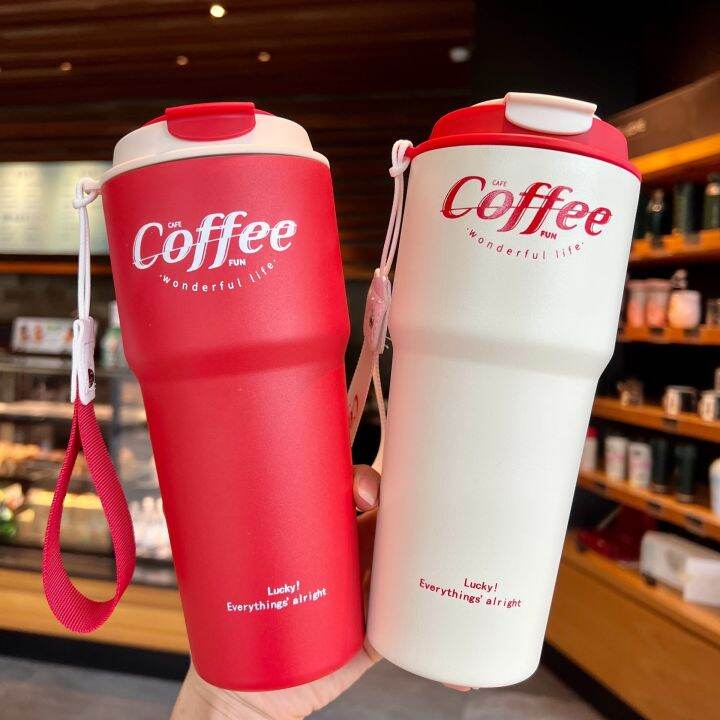 กาแฟ-ถ้วยใส่ของร้อน-แก้วเบียร์-เครื่องดูดฝุ่นเหล็กกันสนิมสองชั้นรถพกพาหญิง-ฉนวนกันความร้อนกระบอกน้ำเดินทาง