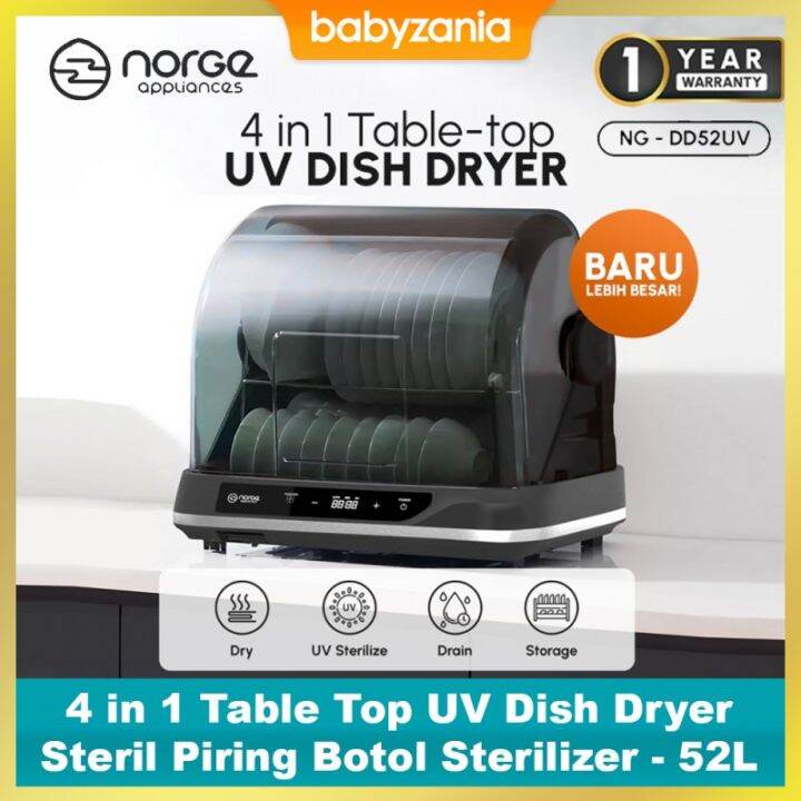 4 in 1 Table Top UV Dish Dryer / Piring Botol Sterilizer 52L