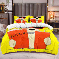 Children Bedding Duvet Cover Sets with Cartoon Dog Print White Reverse Comforter Cover Zipper Closure Microfiber Soft