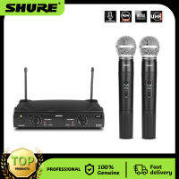 SHURE UG-555 ไมโครโฟนไร้สายเสียงดี UHF Dual Floating Microphone ไมโครโฟนรุ่น ผลิตจากอะลูมิเนียมที่แข็งแรงและน้ำหนักเบา รับทางไกล