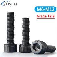 M6 M8 M10 M12 12.9 Grade Hex Hexagon Socket Head Cup Screws DIN912 Black Lengthen Allen Bolts