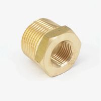 3/4 BSPT Male x 3/8 NPT Female Reducing Bushing Brass Pipe Fitting Connector Adapter Air Gas Fuel Water