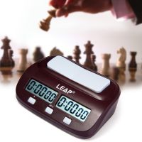 LEAP Digital Professional Chess Clock Count Up Down Timer Sports Electronic Chess Clock I-GO Competition Board Game Chess Watch