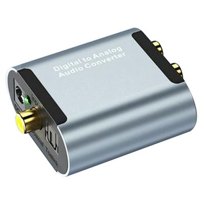 Audio Decoder Converter Coaxial Optical Fiber Digital Audio to Analog 3.5 Jack L/R RCA SPDIF Stereo Amplifier Adapter