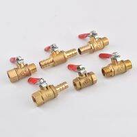 6mm 8mm 10mm 12mm Hose Barb x 1/8" 1/4" 3/8" 1/2" BSP Thread Two Way Brass Pneumatic Shut Off Ball Valve Pipe Fitting Connector Plumbing Valves