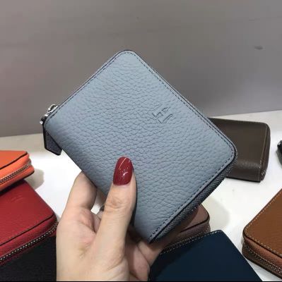 （Layor wallet） หนังแท้กระเป๋าสตางค์สั้น U Nisex ผู้ถือบัตรออกแบบหรูหราผู้หญิงแฟชั่นกระเป๋าขนาดเล็กที่มีชื่อเสียงเรียบง่ายผู้ชายกระเป๋าเงินบาง