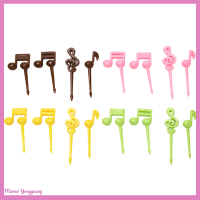 Manao 16ชิ้น เซ็ต Music Note มินิการ์ตูนอาหาร Picks KIDS Snack Fruit Fork