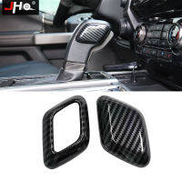 JHO ABS Carbon Grain Gear Shift Handle Overlay Cover Trim for Ford F150 Raptor 2016-2020 Limited 2017 2019 2018 Car Accessories