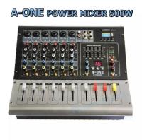 เพาเวอร์มิกเซอร์ 6ช่อง ขยายเสียง 500W Power mixer 6CH BLUETOOTH USB/SD CARD mp3 EFFECT 16DSP +48v phantom ยี่ห้อ A-ONE รุ่น GY-60 USB ( 6 channel )