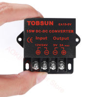 12V ถึง 5V 10A 24V ถึง 5V 3A 5A 10A 15A DC DC Converter Regulator รถลดขั้นตอนลง 12V/24V ถึง 5V 3A 5A 10A 15AMP-Yunjuek