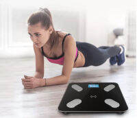 Bluetooth weighing scale เครื่องชั้งน้ำหนักดิจิตอลพร้อมแสดงมวลไขมันเชื่อมต่อด้วยบลูทูธแสดงผลการประเมินบนมือถือ