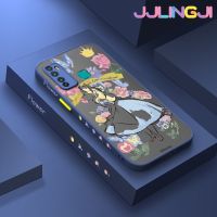 Jlingji เคสสำหรับ Infinix Hot 9 Pro 20i Zero 5G 2023 X655C เคสการ์ตูนรูปเด็กผู้หญิงดอกไม้บางดีไซน์ใหม่ขอบสี่เหลี่ยมด้านข้างกันกระแทกมีน้ำค้างแข็งโปร่งใสเคสมือถือแข็งปลอกซิลิโคนปกป้องกล้องคลุมทั้งหมด