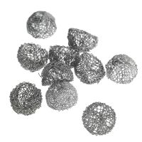 【YF】 10pcs 17mm Tobacco Smoking Pipe Metal Screen Ball Filter Help Combustion Supporting Net Screens