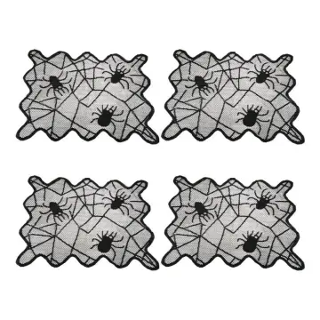 Halloween Creepy Spider Web Pattern Coaster Molds for Epoxy Resin