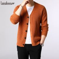 2023 New Fashion Brand Sweater Men Cardigan Thick Slim Fit Jumpers Knitwear Warm Winter Korean Style Casual Clothing Male