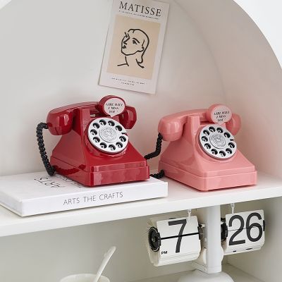 ✷♘ jiozpdn055186 Telefone vintage Money Saving Boxes Figurinhas decorativas Ornamentos de mesa sala Mealheiro clássico Presentes aniversário