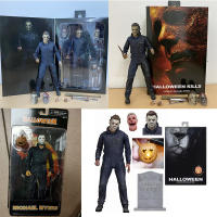 NECA Michael Myers รูป LED Halloween Ultimate Action Figure ของเล่นคอลเลกชันตุ๊กตาสยองขวัญของขวัญฮาโลวีนสำหรับเด็ก