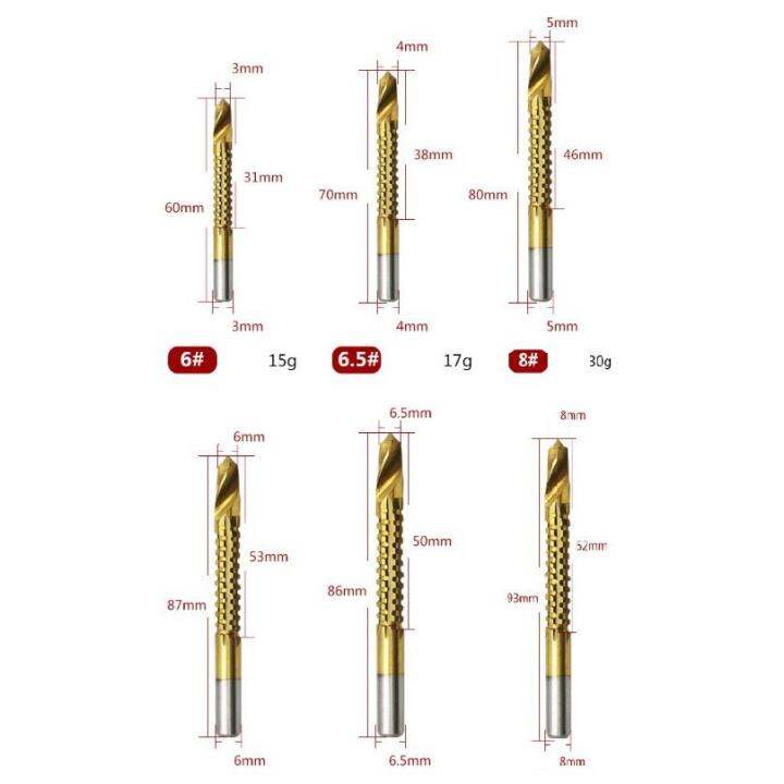 pro-โปรแน่น-ดอกสว่านเลื่อยไม้-อลูมิเนียม-พลาสติก-เคลือบไทเทเนี่ยม-6-ชิ้น-ขนาด-3-8-mm-ดอกสว่านไสล่อง-ดอกสว่าน-ราคาสุดคุ้ม-ดอก-สว่าน-ดอก-สว่าน-เจาะ-ปูน-ดอก-สว่าน-เจาะ-เหล็ก-ดอก-สว่าน-เจาะ-ไม้