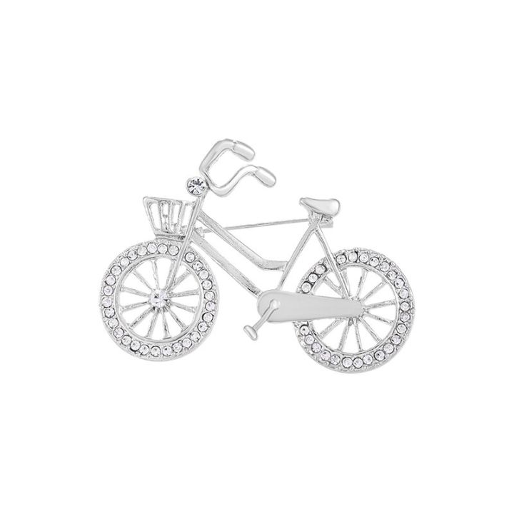 baiduqiandu-เพชรเทียมโลหะเงินหมุดจักรยานเข็มกลัดเครื่องประดับสำหรับผู้หญิงผู้ชายทุกวัน