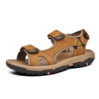 Jumpmore Men Outdoor Sandals Summer Couples Leather Shoes Size 37-46