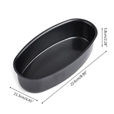 9 Inch Non Stick Oval Shape Cake Pan Cheesecake Loaf Bread Mold Baking Tray DIY 896A