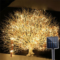 Outdoors Solar Copper String Light 200LED 2M Solar Lamp Waterproof for Gardens Fairy Garland Wedding Party Christmas Tree Homes