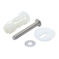 ☄❈✓ 1 Pair Toilet Lid Screws Universal Toilet for SEAT M6 Nylon Expansion Screw Hinges Tool Fixing Screwbolts Tightening Kit