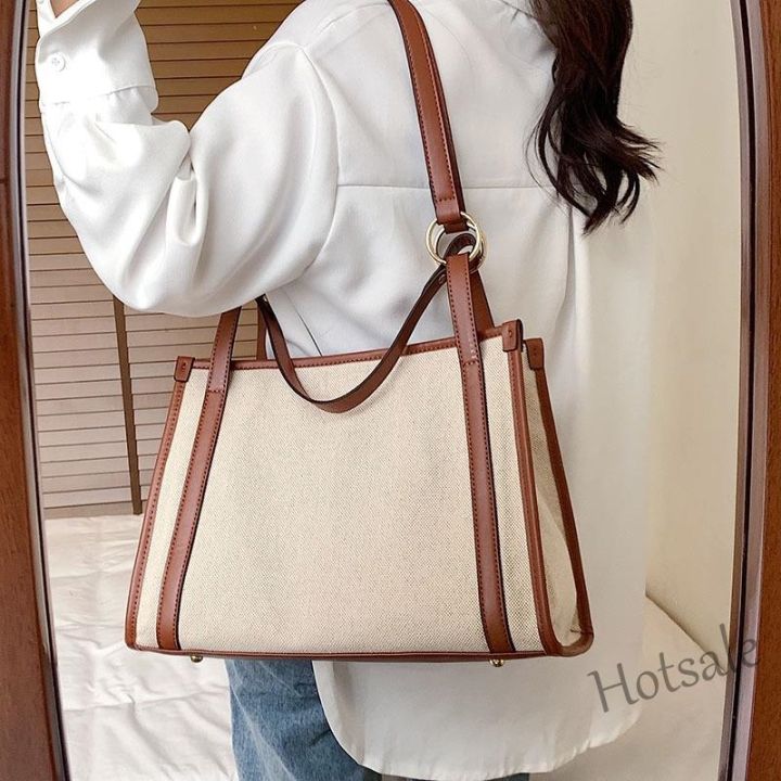 hot-sale-c16-large-capacity-shoulder-bag-new-canvas-contrast-color-tote-bag