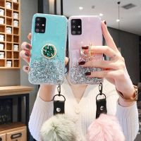 สำหรับ Samsung A51 A71 A50 A70เคสมือถือลายกลิตเตอร์รูปดาวพร้อมที่คลุมโทรศัพท์สำหรับ Samsung A 51 A 71 A 50 A 70